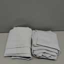 ChrisDowa Grommet Room Darkening Curtains for Bedroom and Living Room - 2 Panels Set Thermal Insulated Blackout Curtains (Greyish White, 52W x 54L)