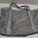Mesh Beach Bag, Large Beach Tote with Zipper Pocket for Family Pool Bag for Toys & Vacation Essentials