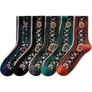 IIG Women's Fashion Cute Cotton Socks Novelty Funny Above Ankle Crew Socks Holiday Gifts for Women 4/5 Pairs