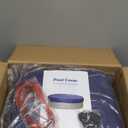 Winter Round Pool Cover 24ft for Above Ground Pools,200GSM thickend and Tear-resistand,Triple Windproof Design, Thermal Insulation, UV Protection