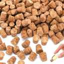 500 Packs Small Cork Stoppers, Mini Tapered Bottle Plugs, Reusable Glass Bottle Tops for DIY Craft Projects Replacement