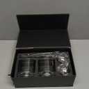 Gifts for Men Him Husband - Whiskey Stones Gift Set - Whiskey Glass Set of 2 - Gift for Birthday Wedding for Boyfriend Fiance, Cool Burbon Scotch Set Gifts