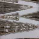 Set of 6 Mercury Glass Christmas Tree with Lights 13.8inch 7.87inch 5.9inch Small Christmas Table Centerpieces Tabletop Mantle Decorations LED Mini Silver Christmas Tree Holiday Indoor Decor