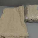 1 Pack 3 Calming Blankets Fluffy Premium Fleece Pet Blanket Soft Sherpa Throw for Dog Puppy Cat Beige Medium (30" x20'')