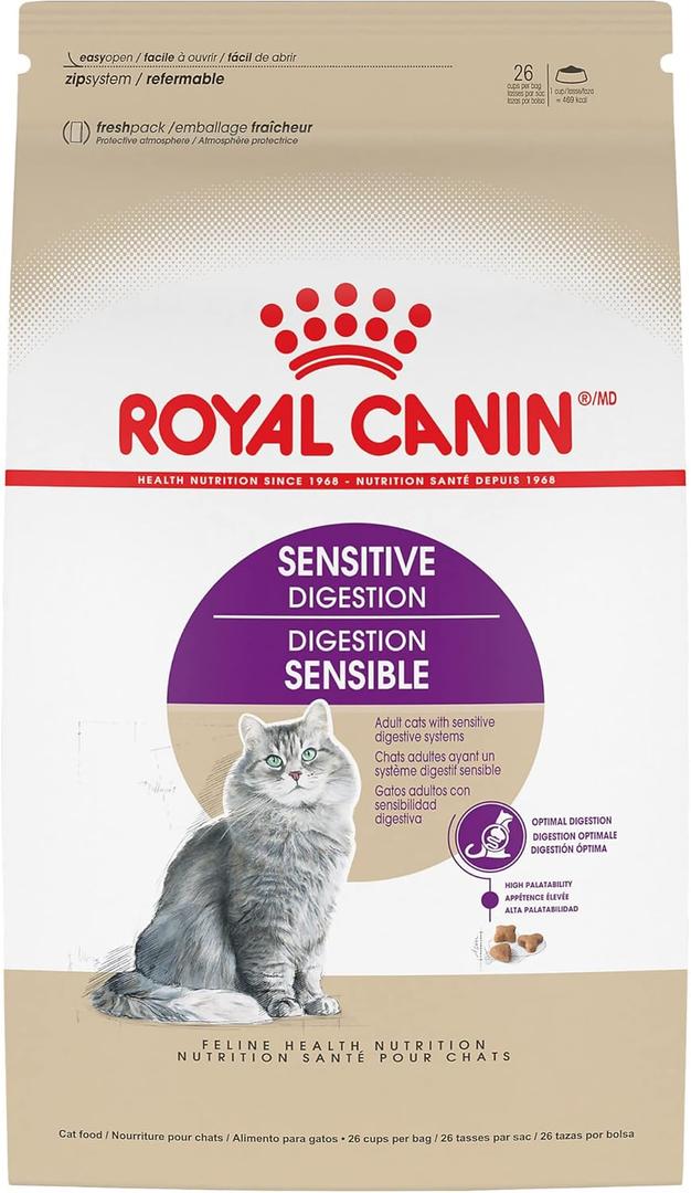 Royal Canin Feline Health Nutrition Sensitive Digestion Adult Dry Cat Food, 3.5 lb Bag (EXP 08/11/26)
