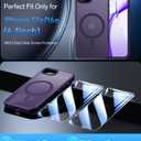 Magnetic Case for iPhone 17e & iPhone 16e (6.1 inch), [with 2X Clear Screen Protectors] [Compatible with MagSafe], Military-Grade Protection, Shockproof Protective Case for iPhone 17E/16E, Purple