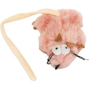 Steel Dog Cat Combo Critter Toy with Catnip Pouch Pink