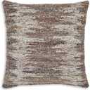 Signature Design by Ashley Nealton Bohemian Indoor Abstract 22 x 22 Inches Pillow with Zipper Closure, Dark Brown & White