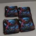 BG Cornhole Mercenary Bags | Exclusive to Amazon | Set of 4 Bags (Teddy-BLUE-25)