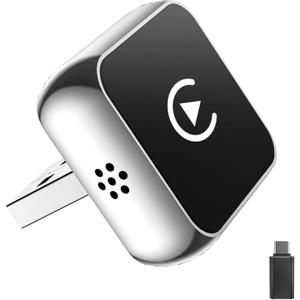 Wireless CarPlay Adapter for Apple iPhone ＆Android【2025 Upgraded】 2in1 Mini USB Design, Fast and Stable Connection Wireless Carplay Adapter for iOS 10+, Android 11+ Version