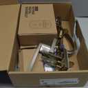 Veise Fingerprint Door Lock Set, Keyless Entry Door Lock, Front Handle Set, Electronic Keypad Deadbolt with Lever Handle, 2 Keys, Auto-Locking, One-time Codes, Easy to Install, Satin Nickel