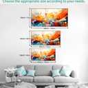 Wall Art Modern Artwork Fantasy Abstract Canvas Painting Colorful Wall Decor for Living Room Bedroom Dining Room Home Office Decor 24"x48" with Framed