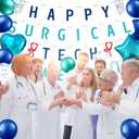 39 Pcs Surgical Technologist Appreciation Christmas Party Decor Staff Team Appreciation Thank You Banner or Surgical Technologist Nurse Doctor