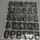 8sheets Self-Adhesive Letter and Number Stickers for Labeling Strong Adhesion Alphabet and Decals for Crafts Storage Boxes Greeting Cards
