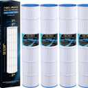 POOLPURE PLFPCC130 Pool Filter Replaces Pentair CCP520, R173578, PCC130, Ultral-A7, Unicel C-7472, Filbur FC-1978, FC-6475, Pentair Clean and Clear Plus 520, 817-0131, 178585, L x OD: 32 1/16"x7"