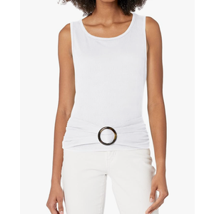 A. Byer Women's Buckle Front Tank Top, XL