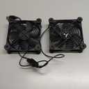 ANEXT, 120mm USB Computer Fan Black, 120mm Fan, Silent Fans for Receiver DVR PlayStation Xbox Computer Cabinet Cooling, 2 in 1 Packs Black