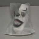 TAUXBLO Scary Demon Clown Mask Evil Clown Mask Creepy Halloween Adult Latex Costume Cosplay Props (Black)