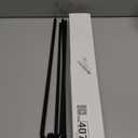 18-31.5 inches Adjustable Magnetic Curtain Rod for Metal Door, Magnetic Towel Bar Holder for Kitchen Refrigerator, Magnet Flip Calendar Chart Rod for Whiteboard, Black, 2 Pack