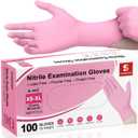 Schneider Nitrile Exam Gloves, 4-mil Medical Gloves Disposable Latex Free, Powder Free, Food Safe Glove for Examination