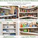 Wire Shelf Covers for Pantry, Premium Engineered Wood Shelf Covers for Wire Shelving, Wire Rack Covers for Closet, Laundry Room, Easy Assembly, White (5pcs, 38" W x 16" D), Pending Patent