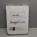 Angel Shield Marble Toilet Seat Durable Molded Wood with Quiet Close,Easy Clean Quick-Release Hinges (Elongated,Gray Marble)