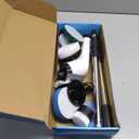 Electric Spin Scrubber Upgraded Battery with Extra-Long Runtime, IPX7 Waterproof Power Cleaner with 7 Brush Heads, 2 Speeds Adjustable Long Handle for Bathroom, Floor, Shower, Tile & Kitchen Cleaning (White)