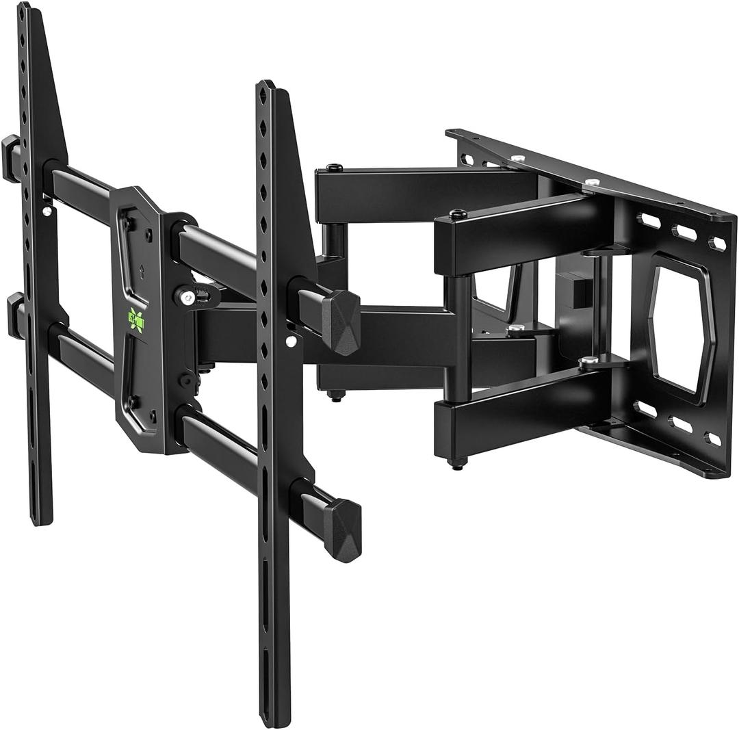 USX MOUNT Full Motion TV Wall Mount for 42-80 Inch TVs up to 120lbs, Wall Mount TV Bracket with Articulating Swivel Tilt Extension Leveling, Max VESA 600x400mm Fits 12/16" Wood Stud