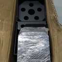 4x4 Post Base 2 Pcs, Heavy Duty Post Anchor with Anti-Corrosive Partition, Inner Size 3.5"x3.5", 13 Gauge Thick Solid Steel, Rust-Proof Powder-Coated Wood Fence Post Brackets for Support Deck, Pergola