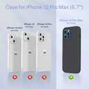 Miracase Compatible with iPhone 12 Pro Max Case, [Soft Anti-Scratch Microfiber Lining], Liquid Silicone Case Gel Rubber Shockproof Drop Protection Phone Case for 12 Pro Max, Black