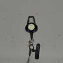 LIUGX LED Magnetic Retractable Keychain Flashlight 250 LumensUSB-C Rechargeable, with Phone Tether Tabs, Retractable Badge Reel with 20Dyneema Cord, 35oz, Ideal Keychain for Phone, Key, Badge Holder