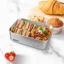 44oz/1300ml Stainless Steel Food Containers,Stainless Steel Containers with Lids,Snack Containers,Lunch Box,Easy Clean,Airtight & Leakproof for Kitchen Storage,Dishwasher Safe,BPA-Free