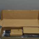 KAMANINA Black Curtain Rods for Windows 72 to 144 Inches (6-12ft), 1 Inch Heavy Duty Curtain Rod 32 to 144, Long Decorative Single Drapery Rods, Twisted Cage End