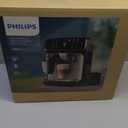 Philips 4400 Series Fully Automatic Espresso Machine  12 Hot & Iced Coffees, Quick-to-Clean LatteGo Milk System, SilentBrew, QuickStart, Ceramic Grinder, Black Chrome (EP4444/90)