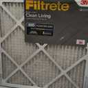 Filtrete 16x20x1 Air Filter, MPR 600, MERV 7, Clean Living Dust Reduction 3-Month Pleated 1-Inch Air Filters, 6 Filters
