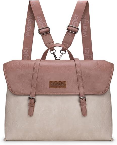 Wrangler Laptop Bag for Women Messenger Bag Briefcase Computer Backpack Convertible Satchel Bag, 15.6 inch
