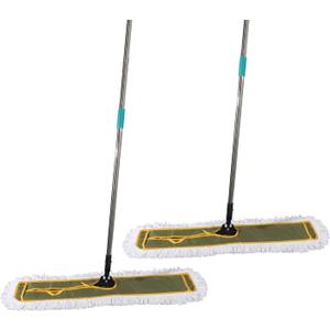 OFO 36inch Industrial Commercial Dust Mop 2 Sets //Heavy Duty Dust Mop // 63inch Length Stainless Steel Handle //Easily Clean Large Area Factory,Shopping Mall,Garage