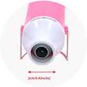 2 x Heat Gun, Hot Air Gun Tools Shrink Gun with Stand For DIY Embossing And Drying Paint Multi-Purpose Electric Heating Nozzle 300W 110V (Pink,White)