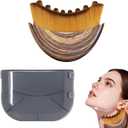 3 x Lymphatic Drainage Massager Face Brush, Lymphatic Contour Face Brush to Sculpt Jawline & Reduce Puffiness Double Chin Reducer, Improves Skin Glow & Absorption, Ergonomic Precise Fit, 1 Pack