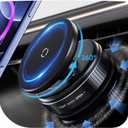 Vacuum Magnetic Suction Phone Holder with 360 Degree Rotation, Handsfree Vacuum Magnetic Phone Holder Mount for Car/Smooth Surface/Travel/Gym/Mirror,Phone Stand Compatible with iPhone 16/15/14/13 (Black)