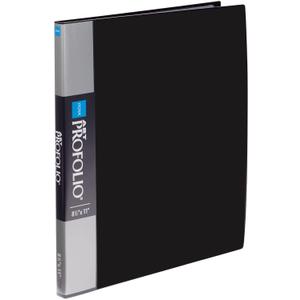 Itoya Original Art ProFolio 8.5x11 Black Art Portfolio Binder with Plastic Sleeves with 48 Pages - Portfolio Folder for Artwork with Clear Sheet Protectors - Presentation Book for Art Display