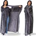 Wearable Blankets for Women - Adult Wearable Blanket Men, Girlfriend Gifts for Women - Graduation Gifts for Her (Onyx Gray)