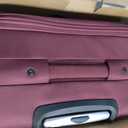 SwissGear Sion Softside Expandable Spinner Luggage Durable Lightweight Travel Suitcase, Merlot, Checked-Large