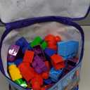 MEGA BLOKS First Builders Toddler Blocks Toys Set, Big Building Bag with 80 Pieces and Storage, Blue, Ages 1+ Years