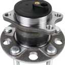 512332 FWD Rear Wheel Bearing and Hub Assembly Compatible with 2007-2016 Jeep Compass Patriot, 2011-2014 Chrysler 200, 2007-2010 Sebring, 2008-2014 Dodge Avenger, 2007-2012 Caliber 5Lugs w/ABS