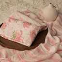 GLLQUEN BABY Muslin Swaddle Blankets 4-Pack Breathable Receiving Blankets (35" x 40") Soft Baby Blankets for Girls and Boys Newborn Essentials Muslin Burp Cloths Swaddle Wrap Baby Gift (Flower)