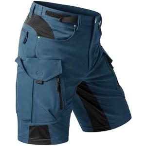 Moosehill Men's Hiking Cargo Shorts: Quick Dry Lightweight Stretch Outdoor Fishing Camping with 9 Pockets (Self-Storing), US30