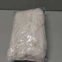 YIYEA Faux Fur Pillow Cases Standard Size Set of 2, Luxury Ultra Soft Fuzzy Pillowcases, Fluffy Plush Velvet Pillow Covers with Zipper, Cozy Warmth and No Shedding, 20 x 26, Ivory