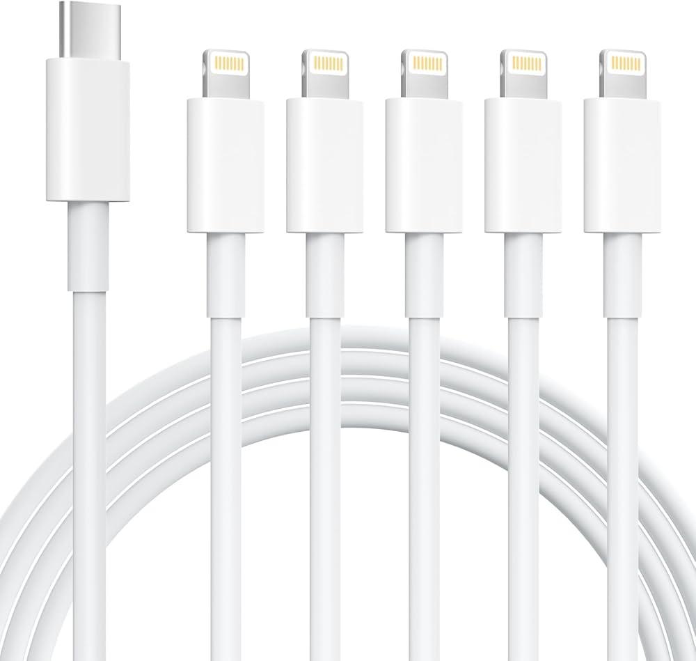 iPhone Charger 5 Pack 10FT USB C to Lightning Cable【Apple MFi Certified】iPhone Charger Fast Charging iphone lightning cable iphone charger cord for iPhone 14/13/12/12 Pro Max/11/Xs Max/XR/X, AirPods Pro
