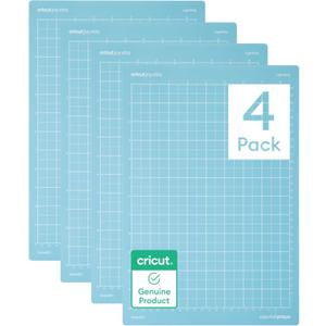 Cricut LightGrip Cutting Mat Pack (4 count, 8.5in x 12in) - for Joy Xtra Machine - ideal for standard paper, light cardstock & more